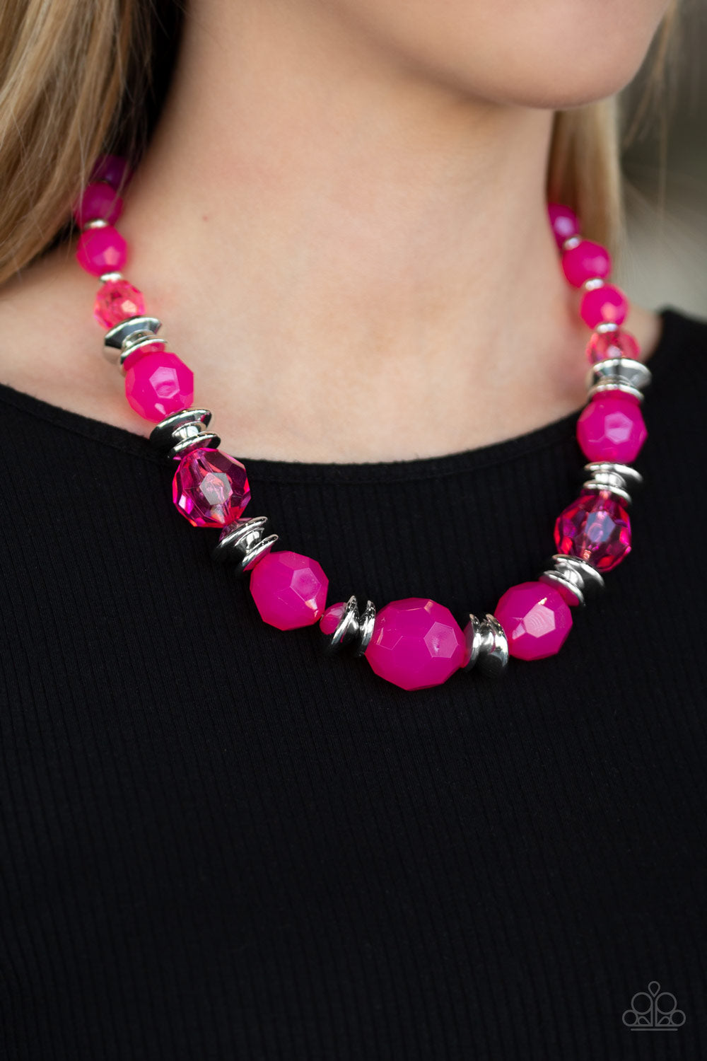 Paparazzi Dine and Dash - Pink Necklace - A Finishing Touch Jewelry