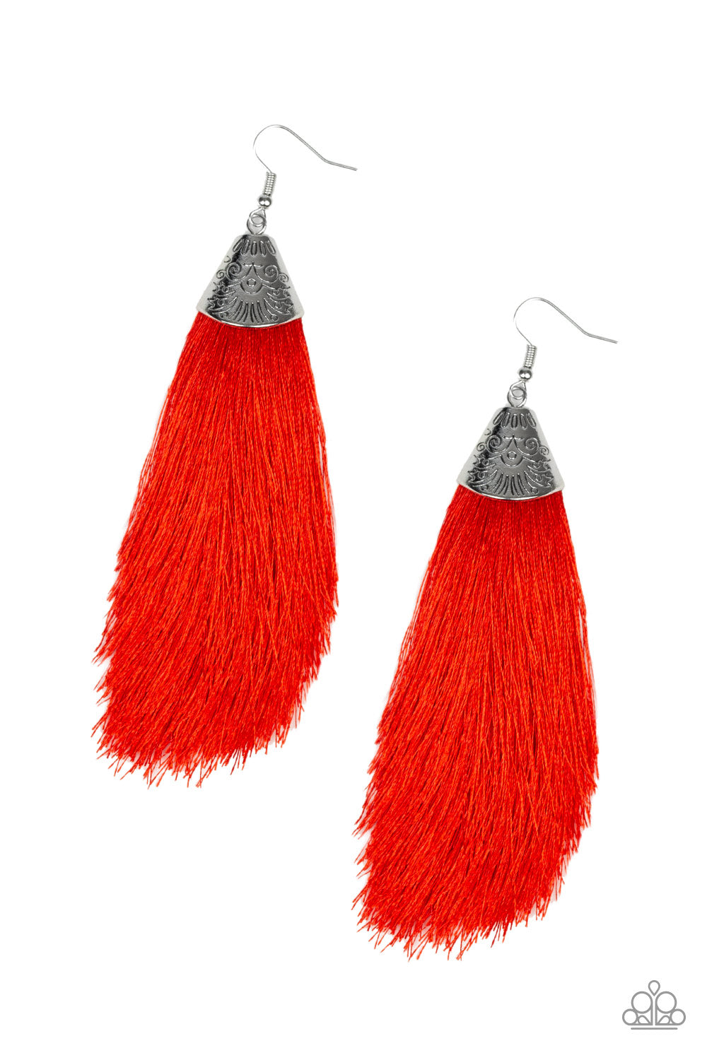 Paparazzi Tassel Temptress - red earrings - paparazzi jewelry images
