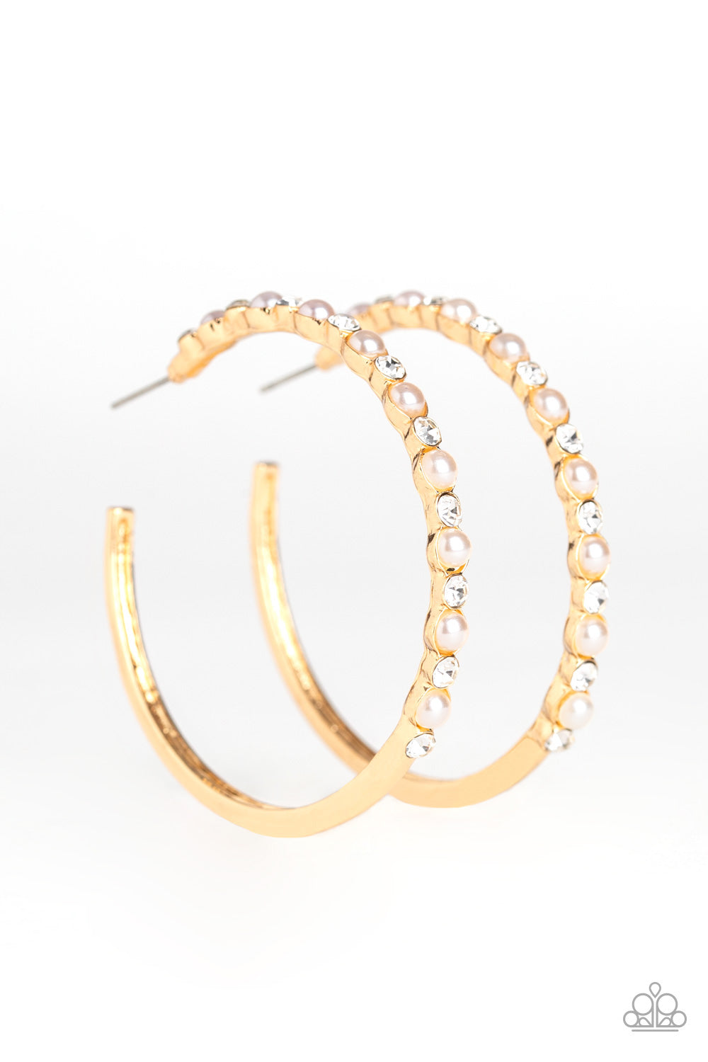 Paparazzi A Sweeping Success - Gold Hoop Earrings - A Finishing Touch 