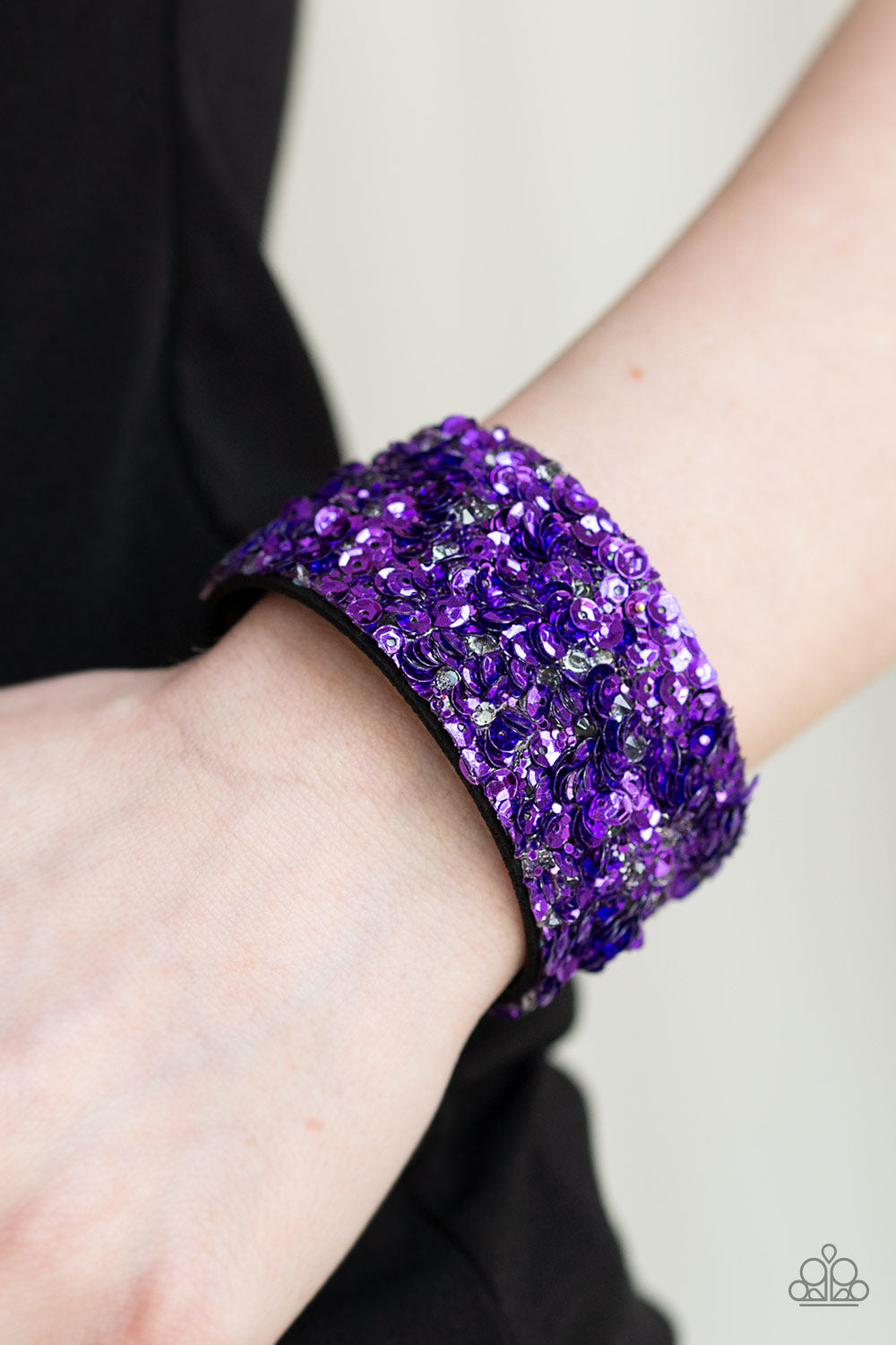 Paparazzi Starry Sequins - Purple - A Finishing Touch 