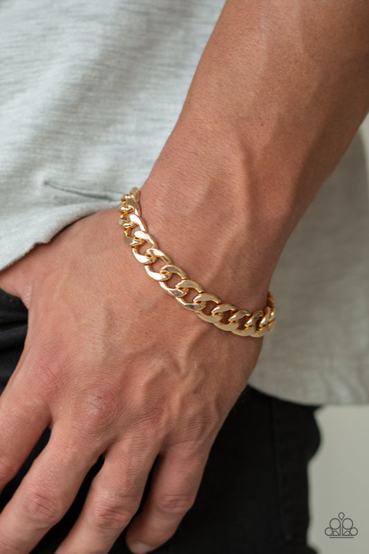 Paparazzi Leader Board - Gold Bracelet - A Finishing Touch Jewelry