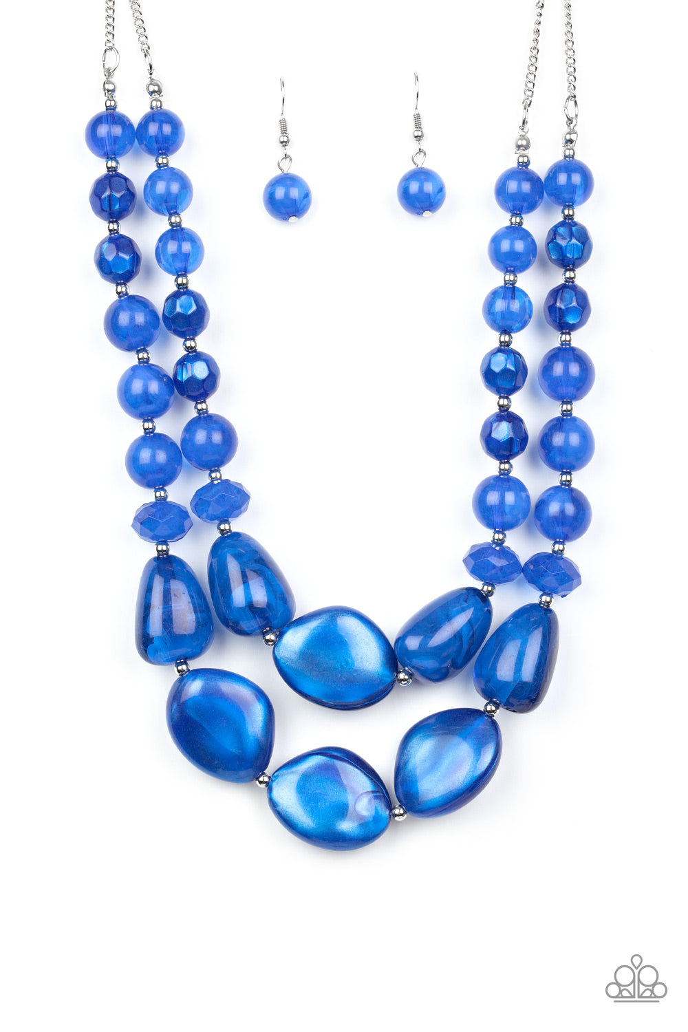 Paparazzi Beach Glam - Blue Necklace - A Finishing Touch 
