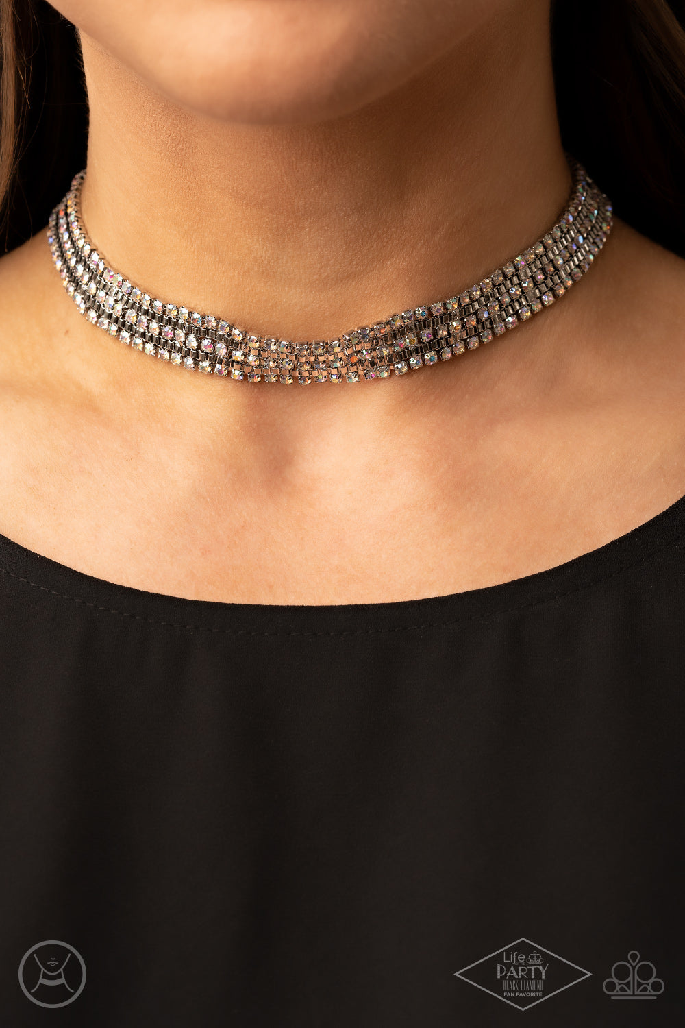 Paparazzi Full REIGN - Multi Choker Necklace - A Finishing Touch Jewelry