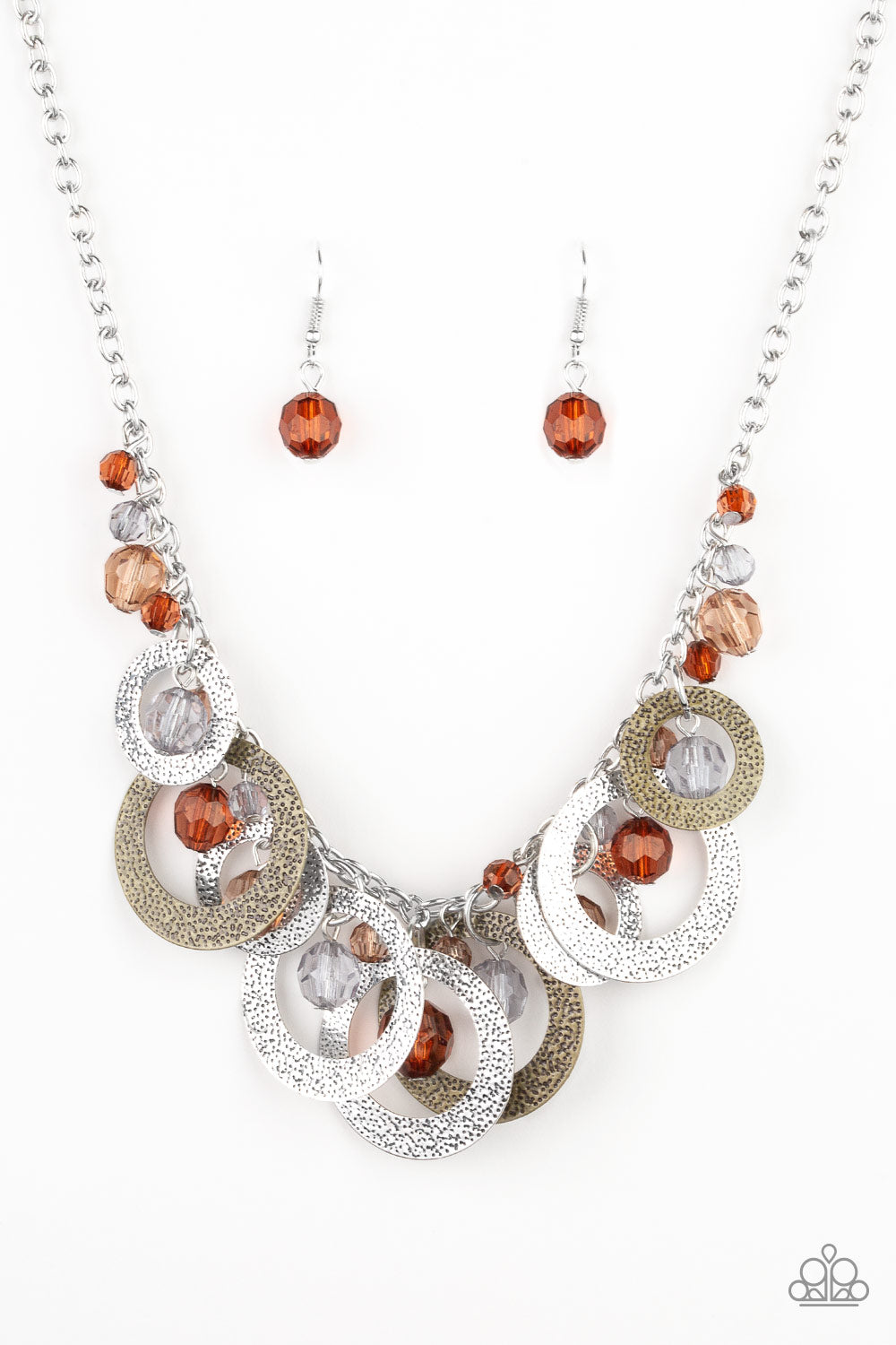 Paparazzi Turn It Up - Multi Necklace - A Finishing Touch 