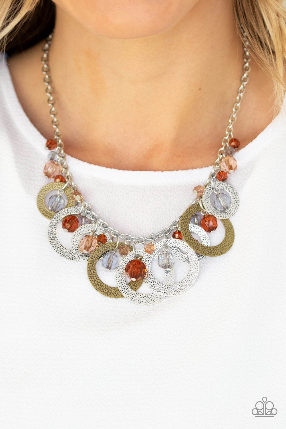 Paparazzi Turn It Up - Multi Necklace - A Finishing Touch 