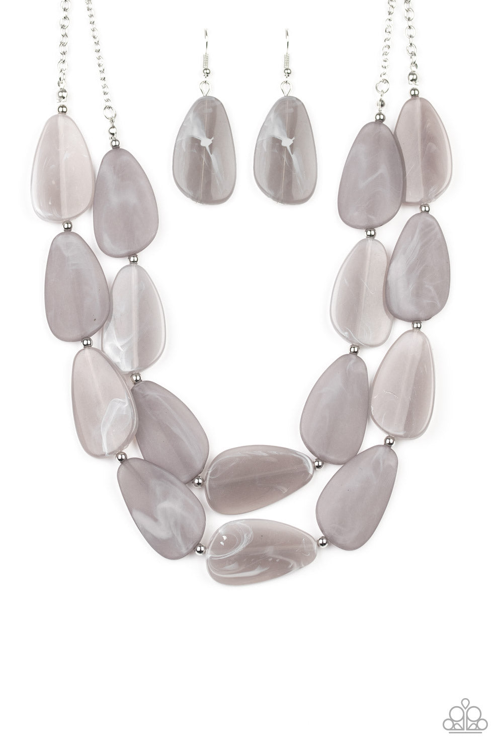 Paparazzi Colorfully Calming - Silver Necklace - A Finishing Touch 