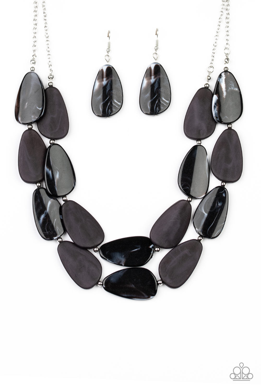 Paparazzi Colorfully Calming - Black Necklace - A Finishing Touch 