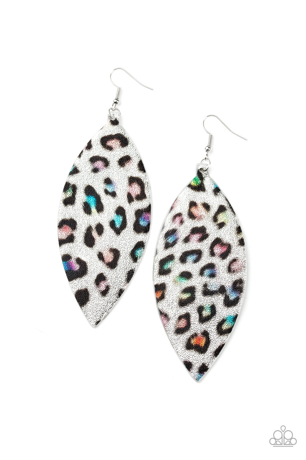 Paparazzi Once a CHEETAH, Always a CHEETAH - Multi Leather Earrings - A Finishing Touch 