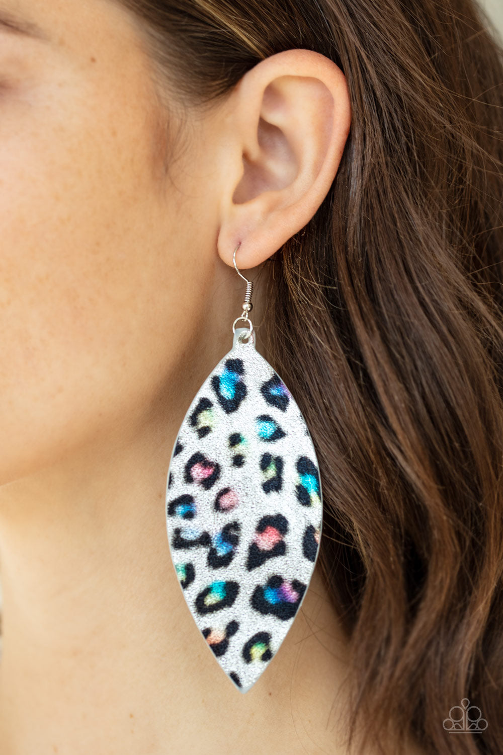 Paparazzi Once a CHEETAH, Always a CHEETAH - Multi Leather Earrings - A Finishing Touch 