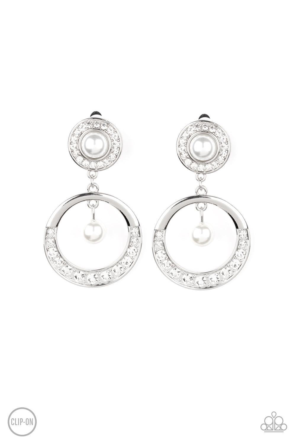 Royal Revival - White - Paparazzi Pearl Earrings Paparazzi jewelry images