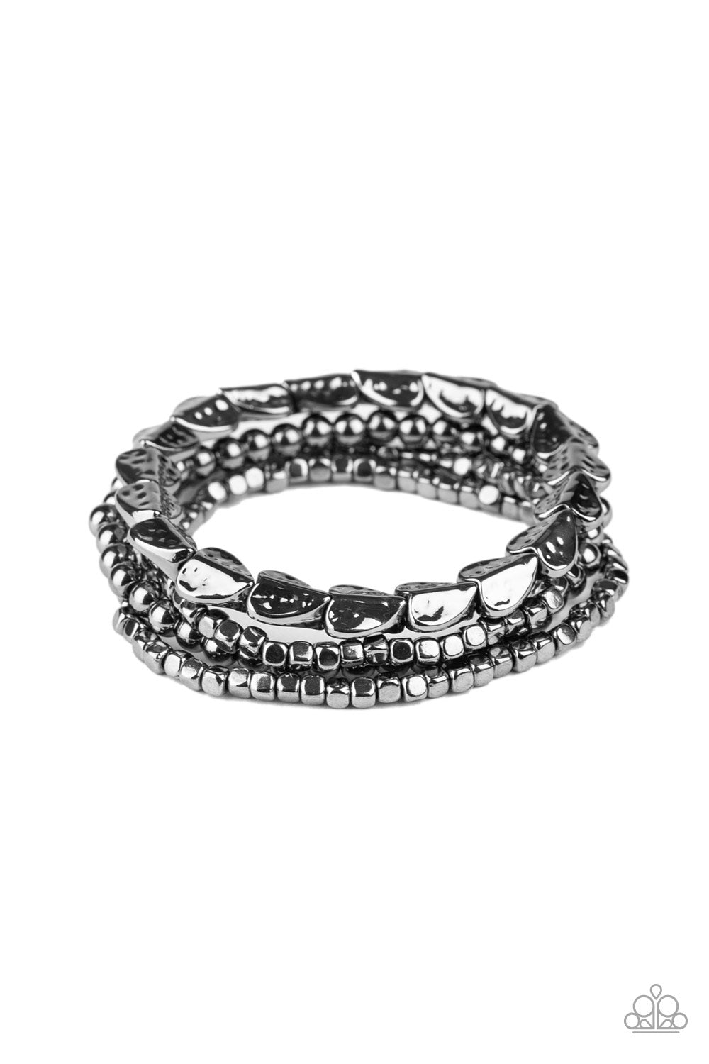 Paparazzi Ancient Heirloom - Black Bracelet - A Finishing Touch 