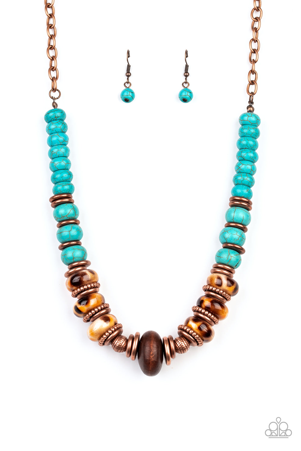Paparazzi Desert Tranquility - Copper Necklace - A Finishing Touch 