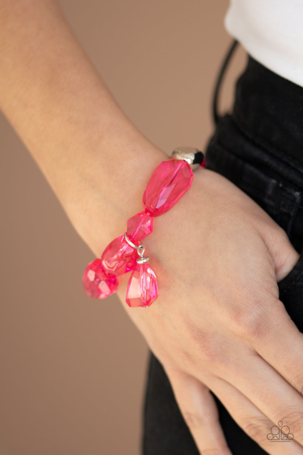 Paparazzi Gemstone Glamour - Pink Bead Bracelets - A Finishing Touch 
