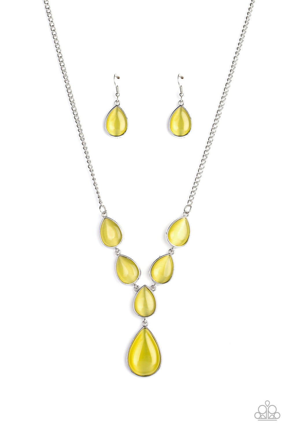 Paparazzi Dewy Decadence - Yellow Necklace - A Finishing Touch 