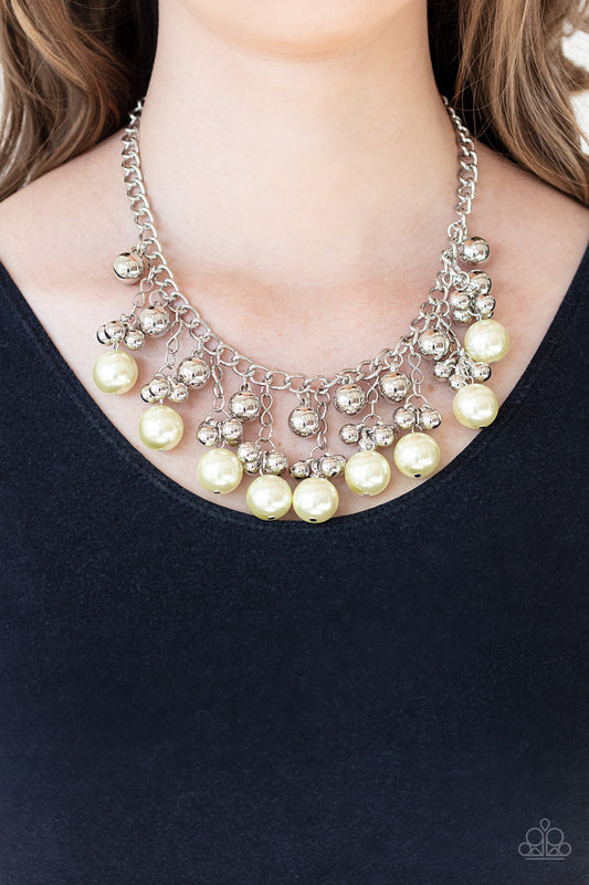Paparazzi Pearl Appraisal - Yellow Necklace - A Finishing Touch 