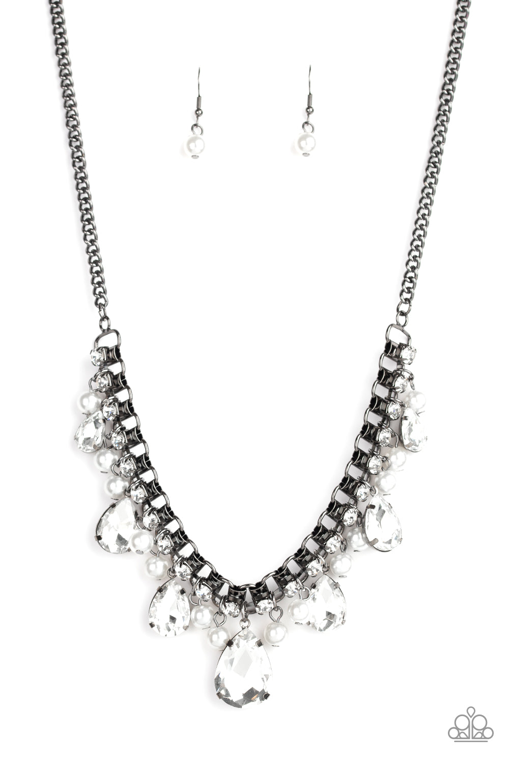 Paparazzi Knockout Queen - Black Necklace - A Finishing Touch 