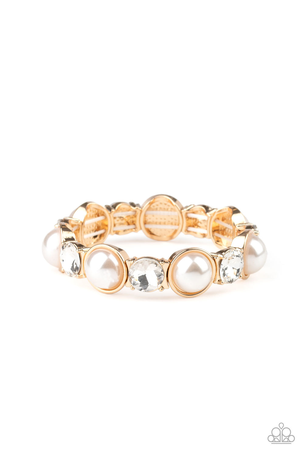 Paparazzi Elegant Entertainment - Gold Bracelet - A Finishing Touch Jewelry