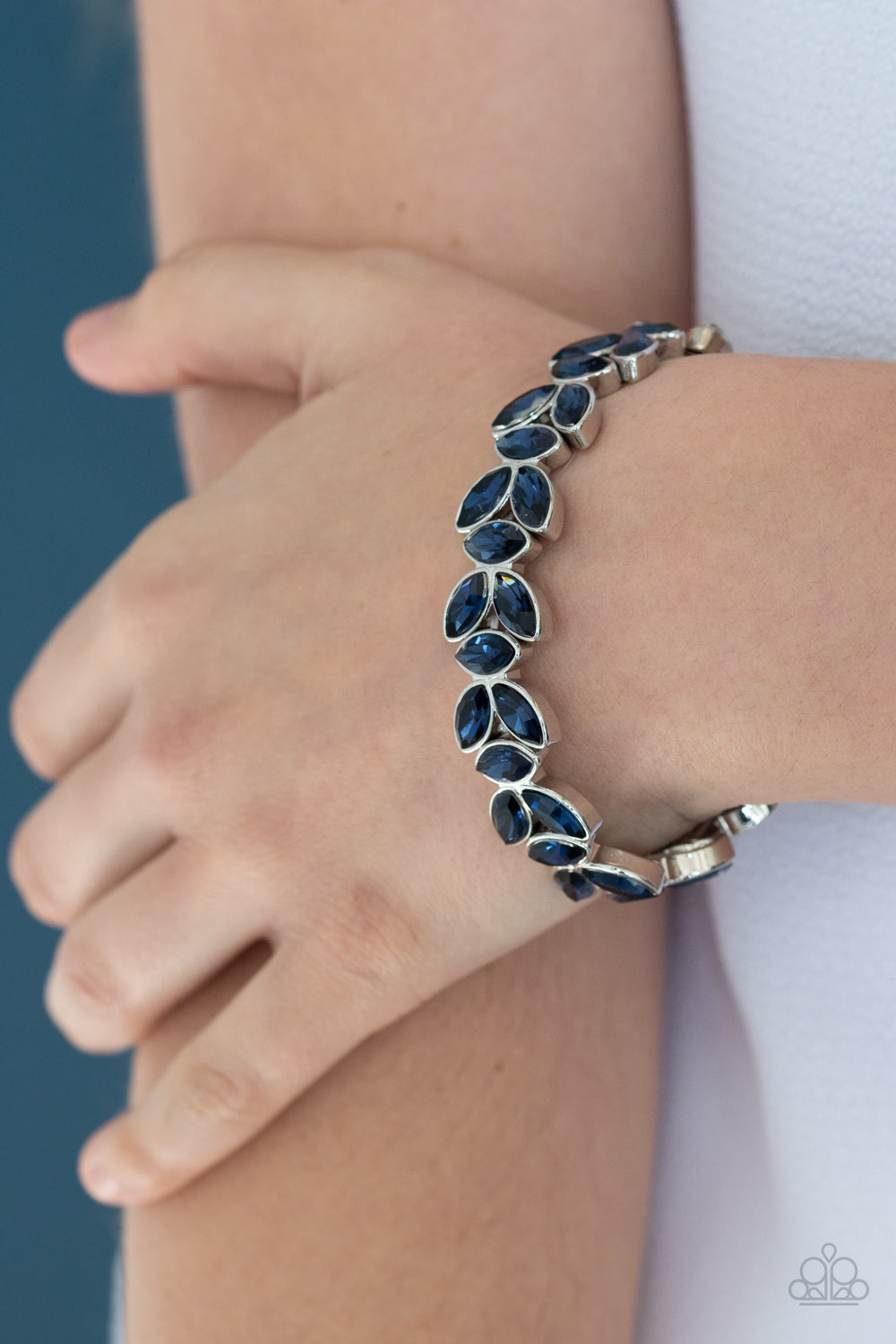 Paparazzi Gilded Gardens - Blue Bracelet - A Finishing Touch Jewelry