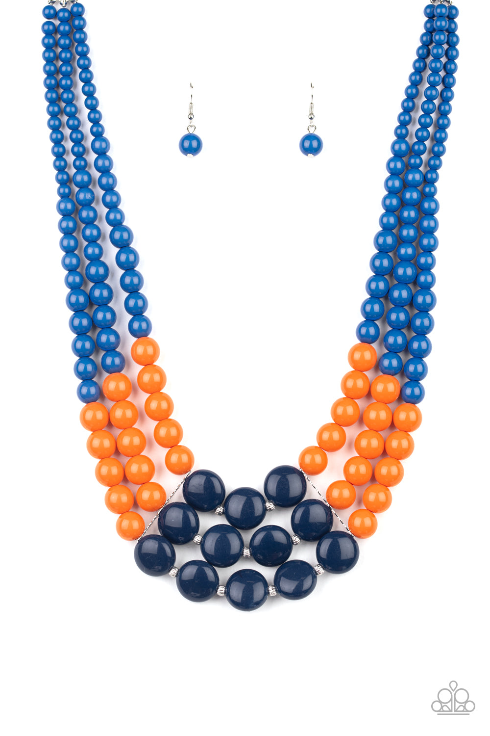 Paparazzi Beach Bauble - Blue Necklace - A Finishing Touch 