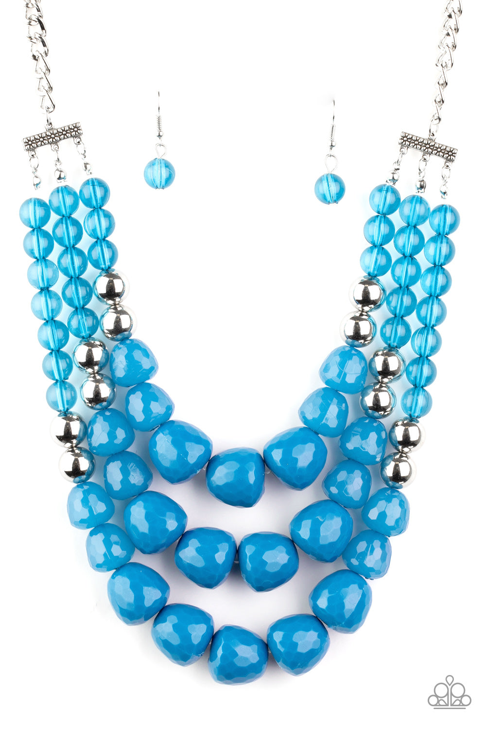 Paparazzi Forbidden Fruit - Blue Necklace - A Finishing Touch Jewelry