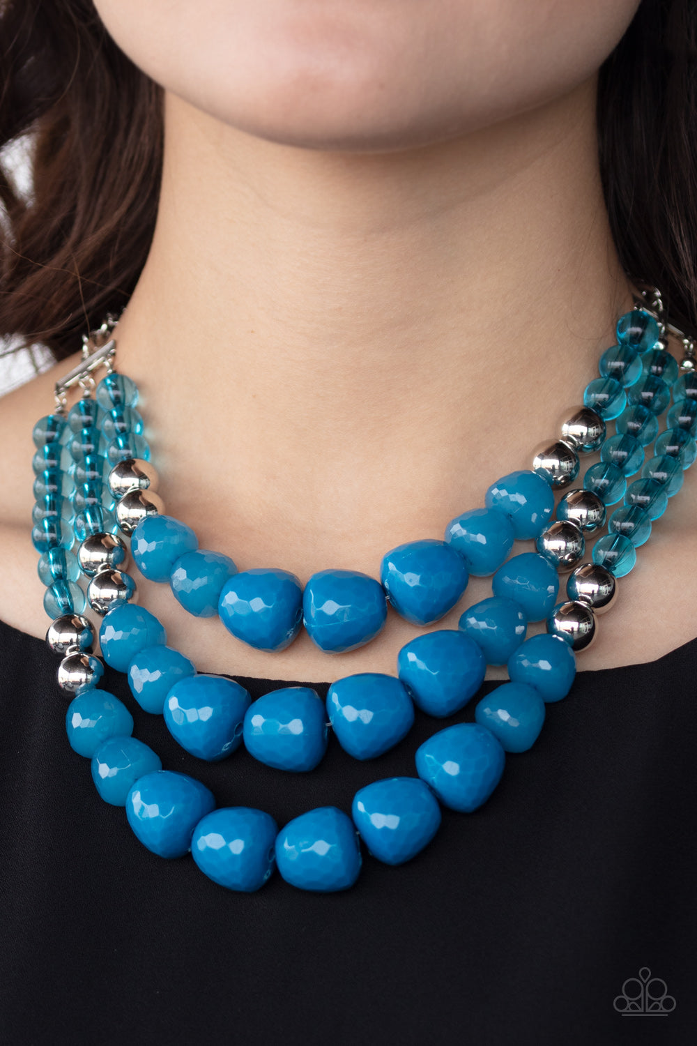 Paparazzi Forbidden Fruit - Blue Necklace - A Finishing Touch Jewelry