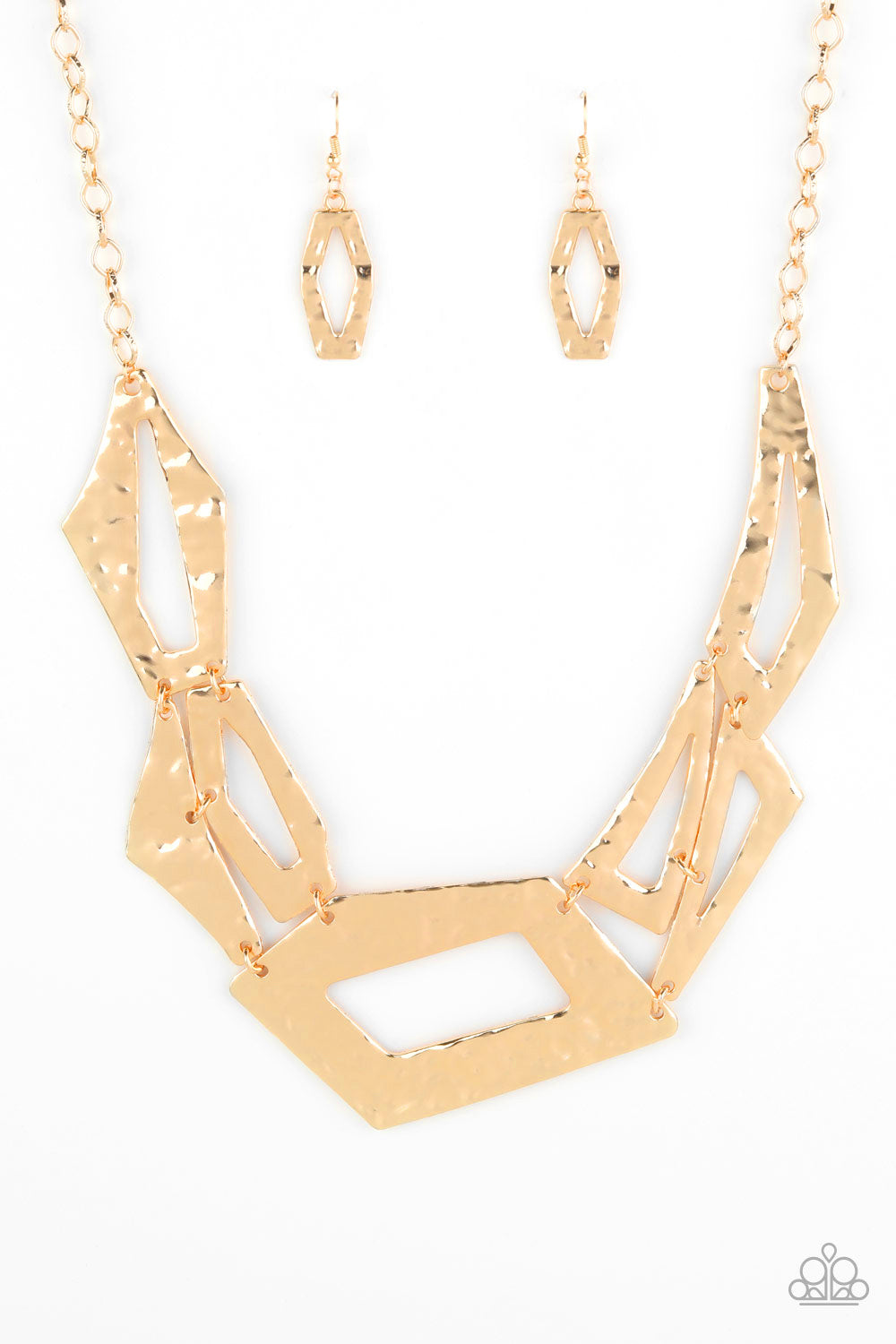 Paparazzi Break The Mold - Gold Necklace - A Finishing Touch 