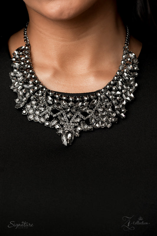 Paparazzi The Tina - 2020 Zi Collection Hematite Necklace - A Finishing Touch 