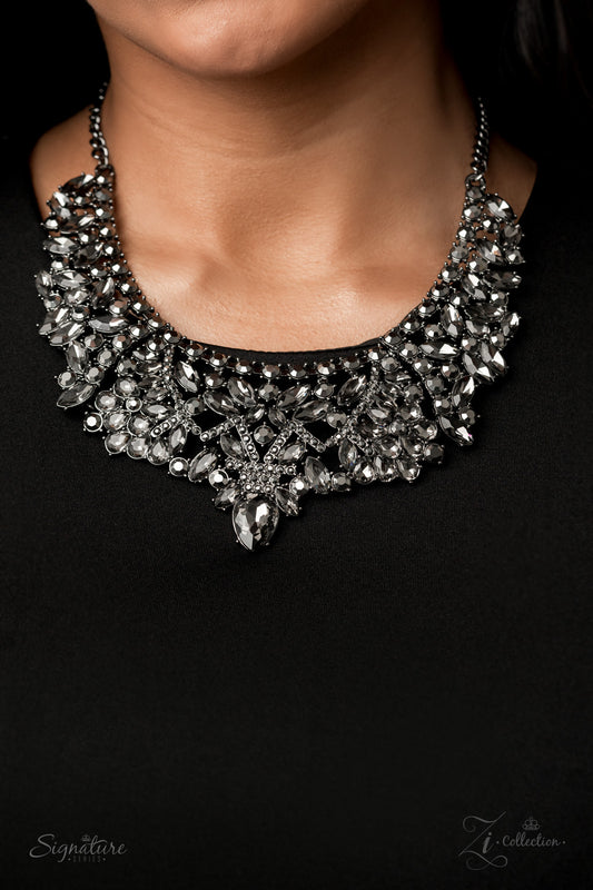 Paparazzi The Tina - 2020 Zi Collection Hematite Necklace - A Finishing Touch