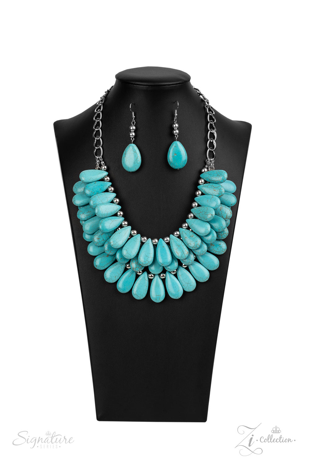 Paparazzi The Amy - 2020 Zi Collection Turquoise Necklace - A Finishing Touch 