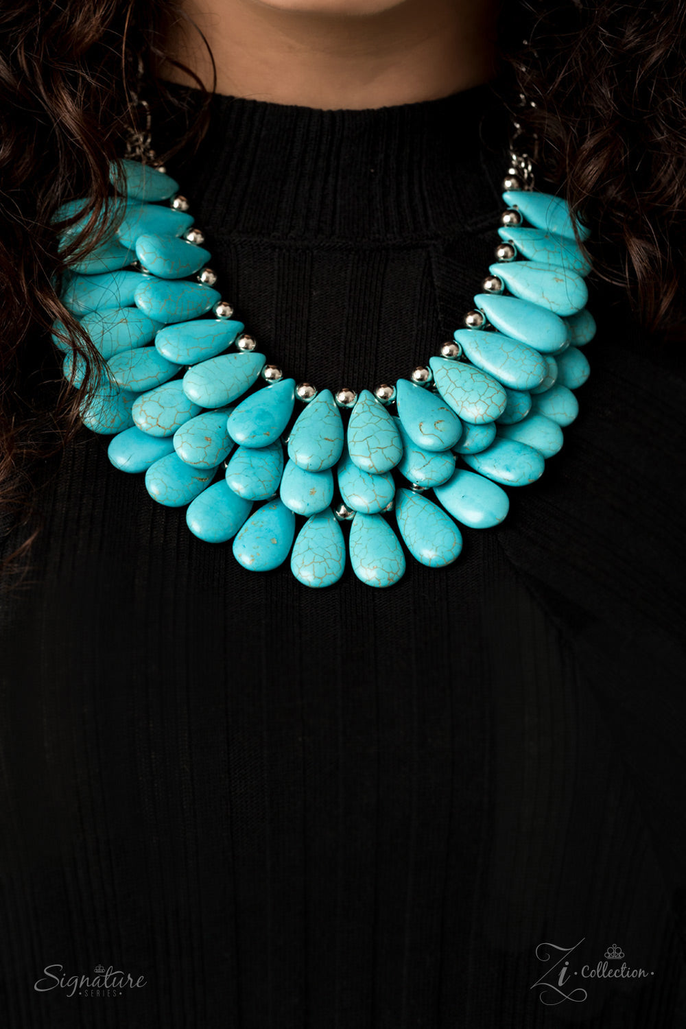 Paparazzi The Amy - 2020 Zi Collection Turquoise Necklace - A Finishing Touch 