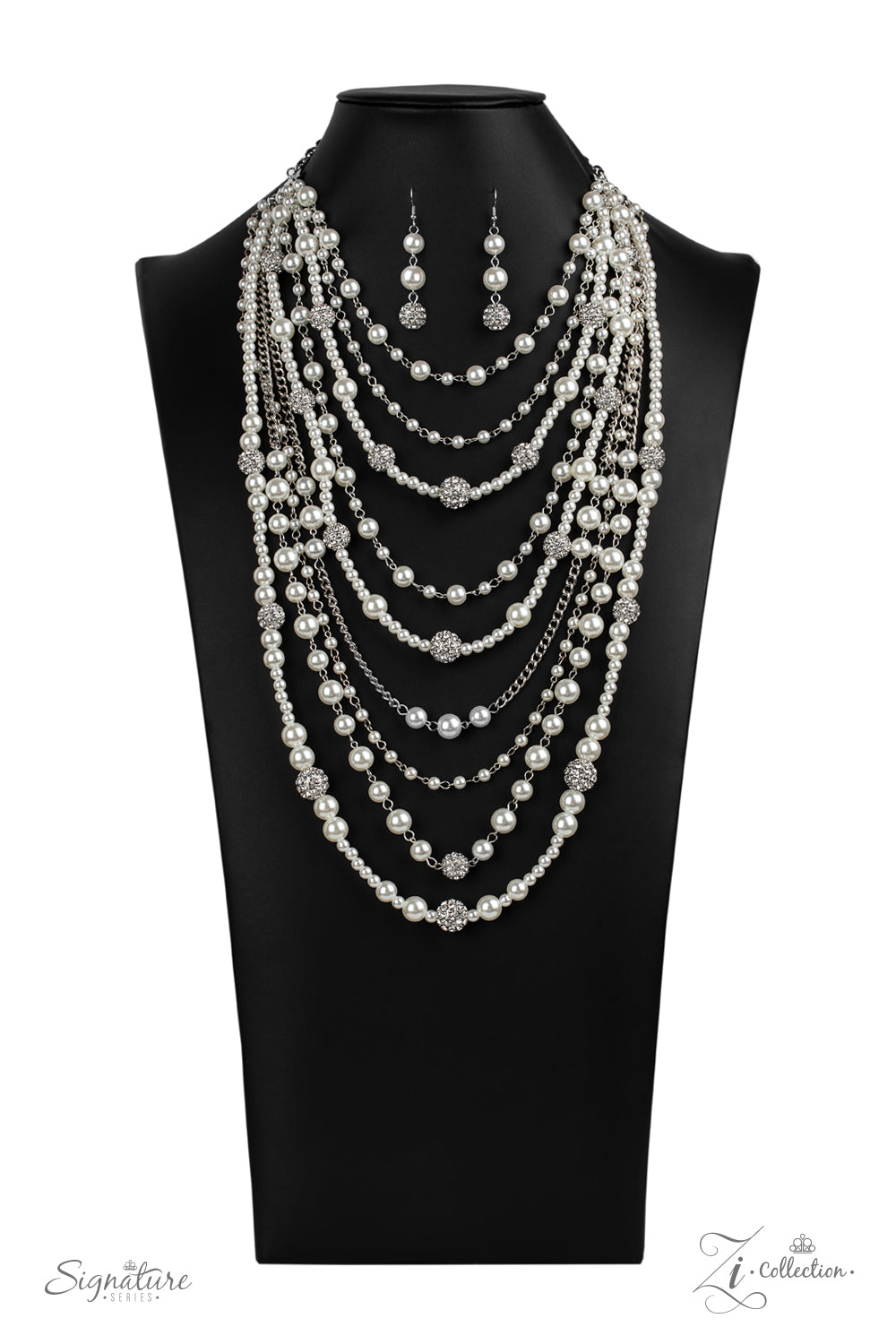 Paparazzi The  LeCricia - 2020 Zi Collection White Pearl Necklace - A Finishing Touch 