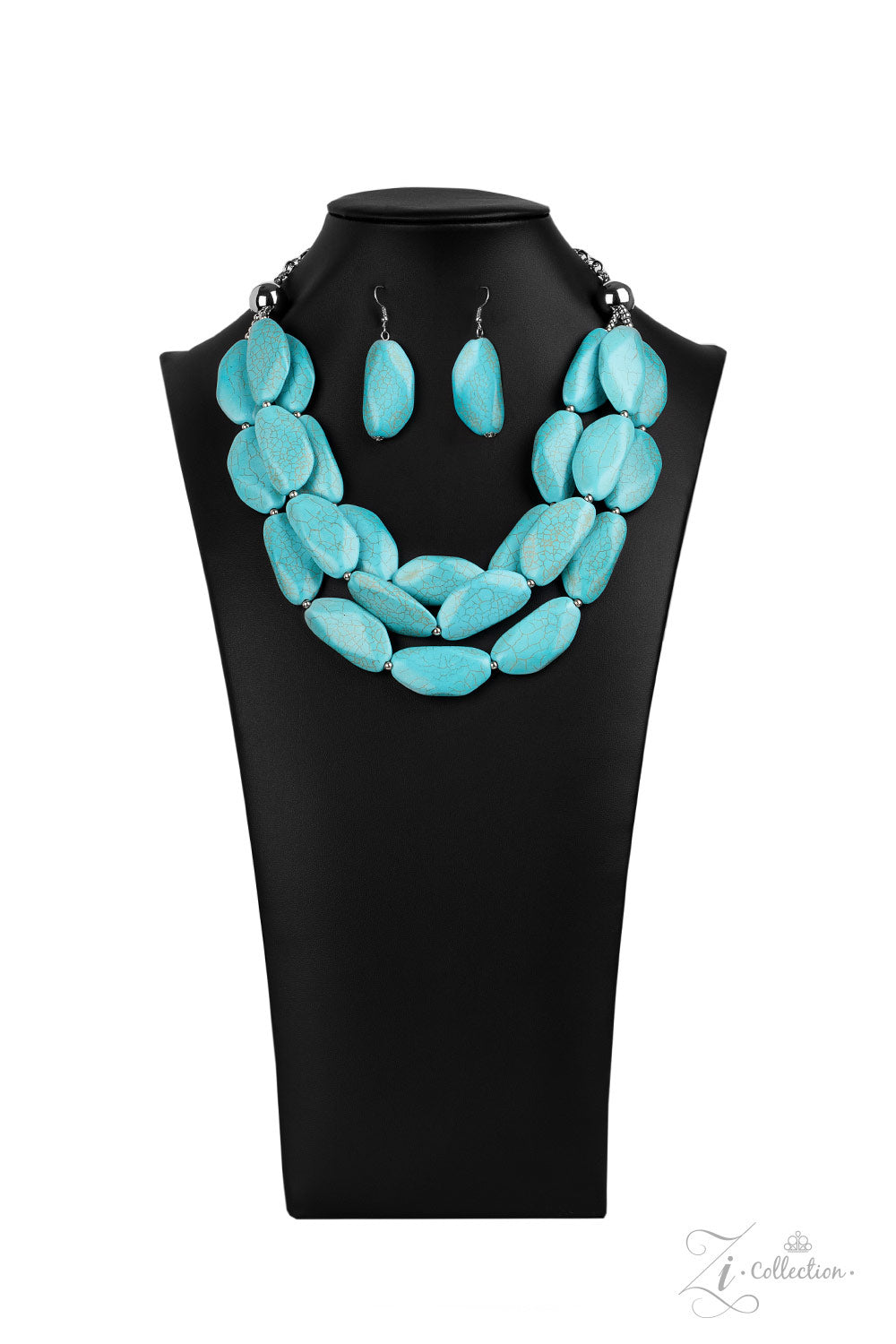 Paparazzi Authentic 2020 Zi Collection Turquoise Necklace - A Finishing Touch 