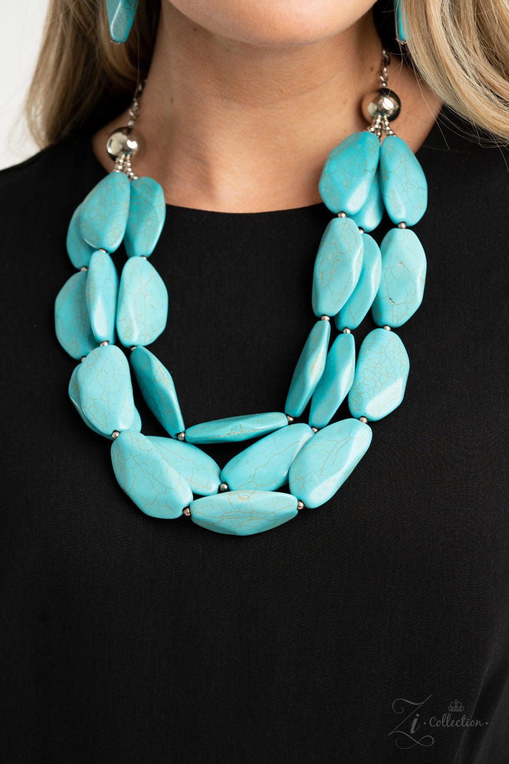 Paparazzi Authentic 2020 Zi Collection Turquoise Necklace - A Finishing Touch 