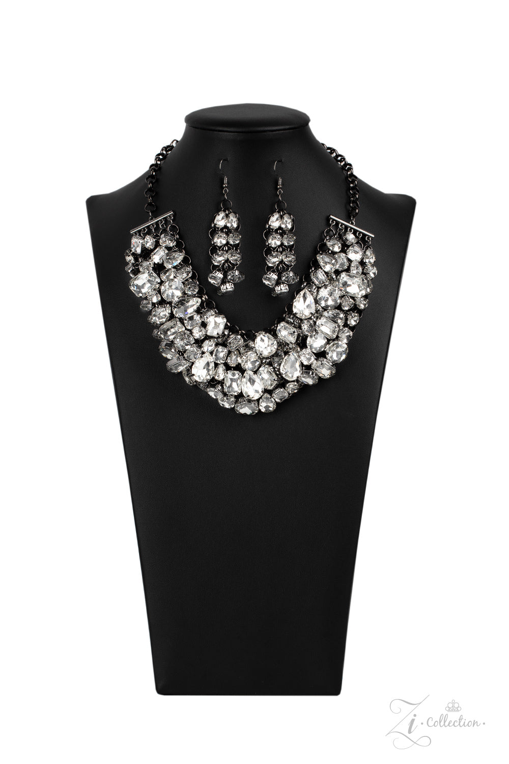 Paparazzi Ambitious 2020 Zi Collection White Necklace - A Finishing Touch 