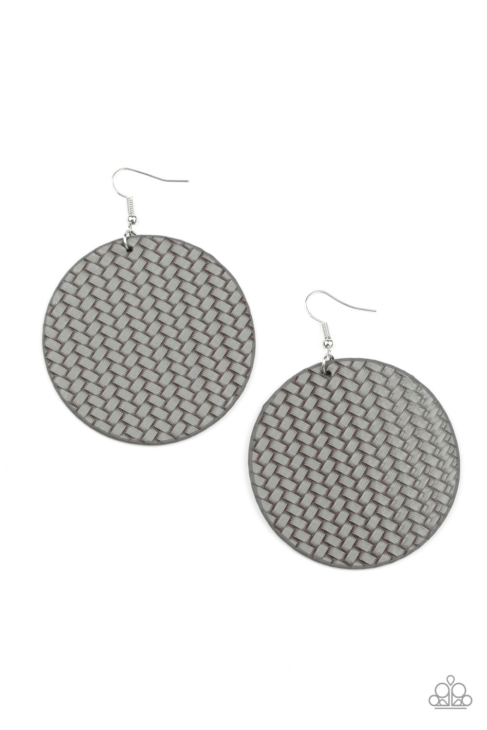 Paparazzi WEAVE Your Mark - Silver Earrings - A Finishing Touch 
