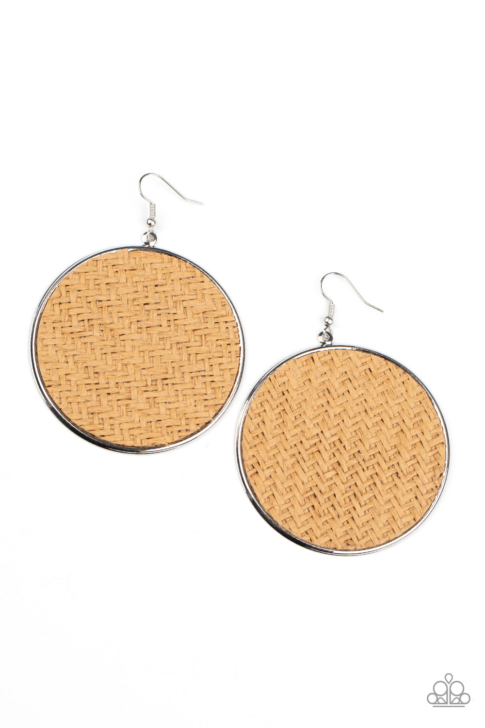 Paparazzi Wonderfully Woven - Brown Earrings - A Finishing Touch 