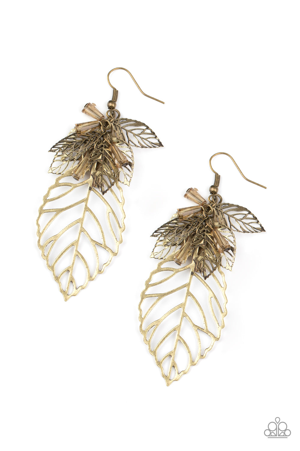 Paparazzi Instant Re-LEAF - Brass Earrings - A Finishing Touch 