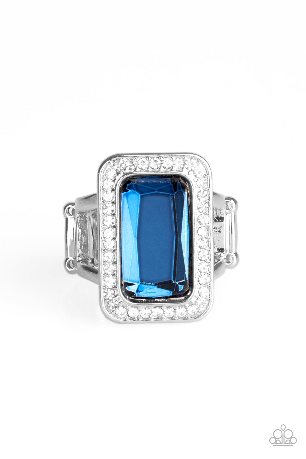 Paparazzi Crown Jewel Jubilee - Blue Ring - A Finishing Touch 
