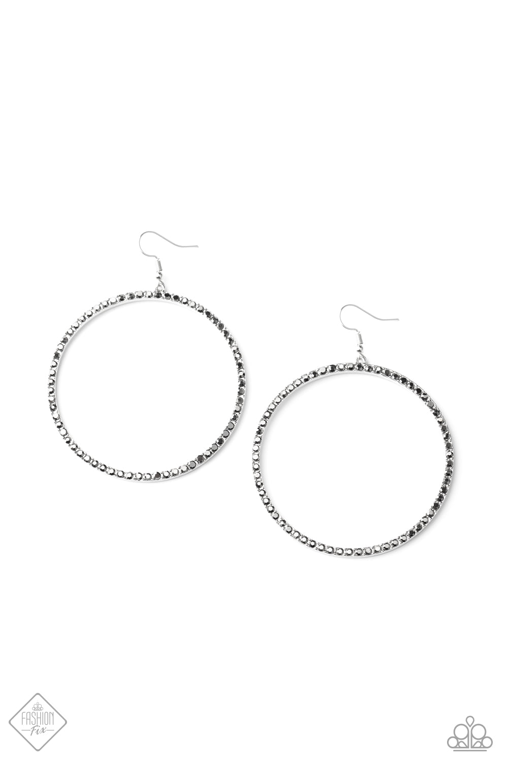 Paparazzi Wide Curves Ahead - Silver Earrings - A Finishing Touch 