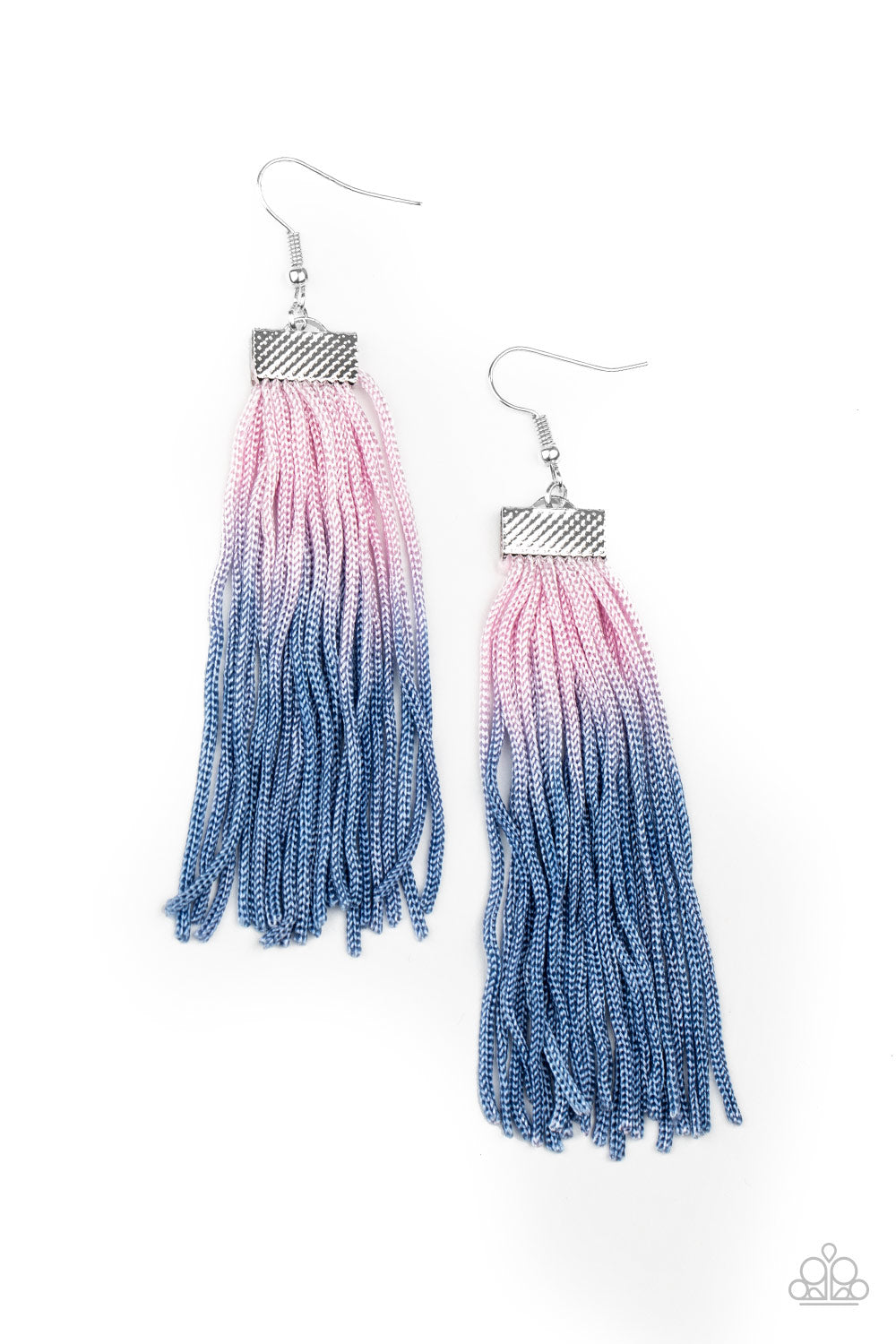 Paparazzi Dual Immersion - Pink Fringe Earrings - A Finishing Touch 