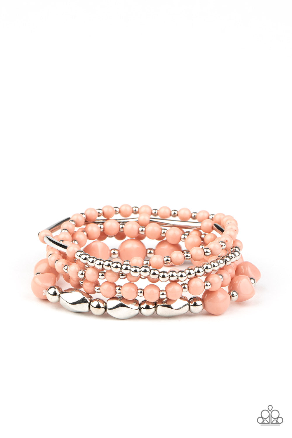 Paparazzi Vibrantly Vintage - Pink Bracelet - A Finishing Touch 