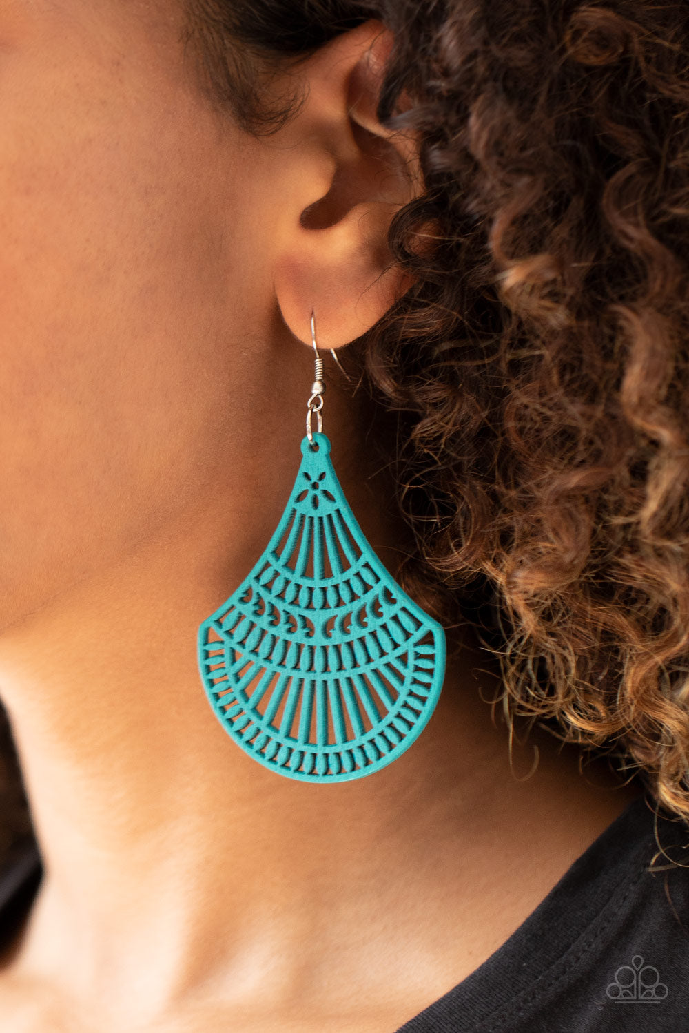 Paparazzi Tropical Tempest - Blue Earrings - A Finishing Touch 