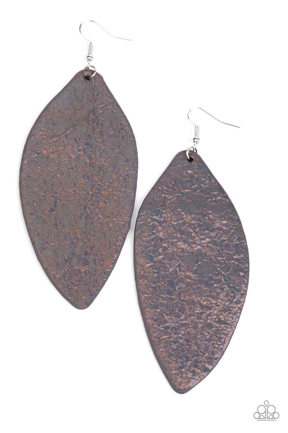 Paparazzi Eden Radiance - Multi Oil Spill Iridescent Earrings - A Finishing Touch Jewelry