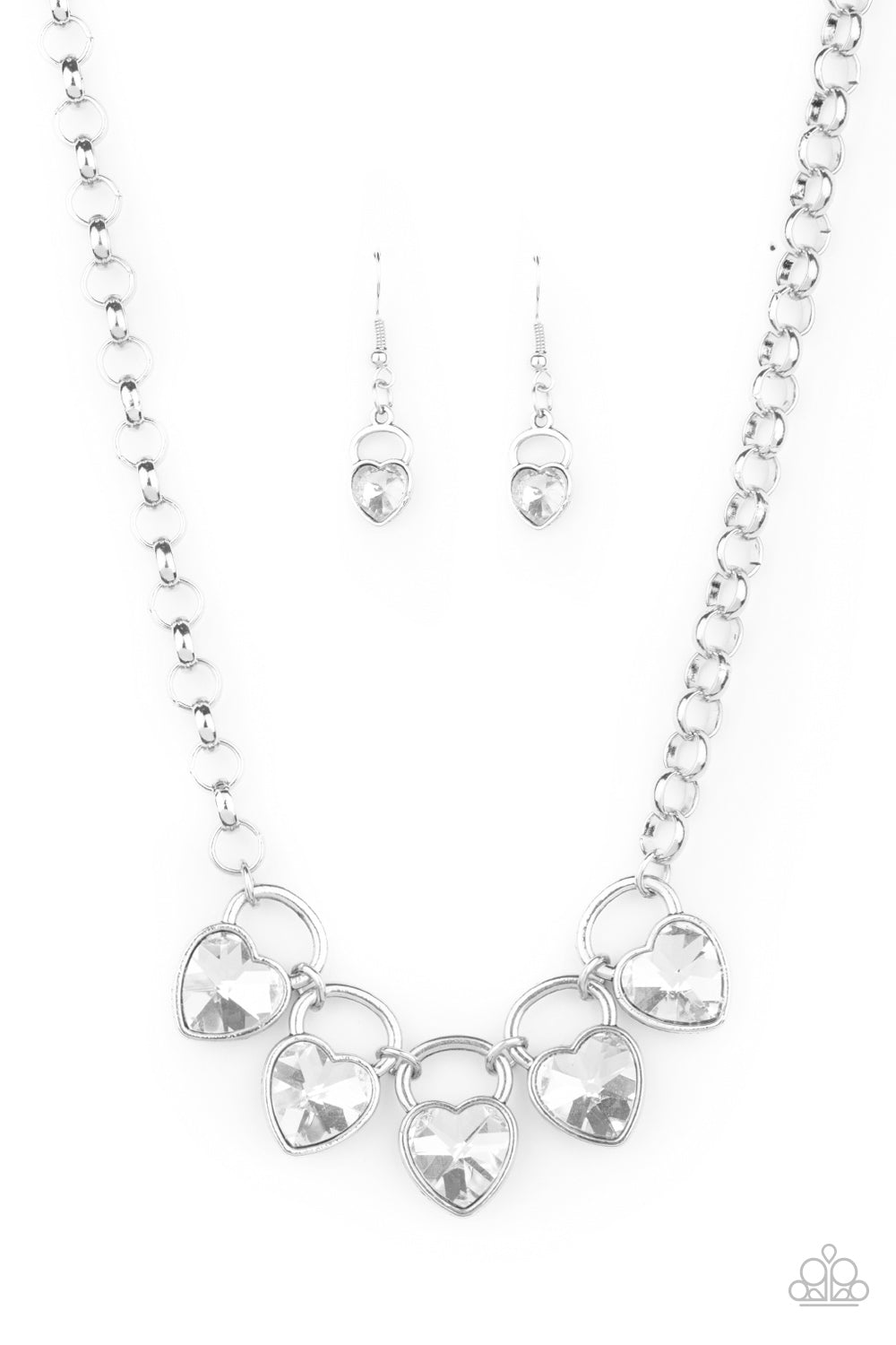 Paparazzi HEART On Your Heels Necklace - January 2021 Life Of The Party Exclusive - A Finishing Touch 