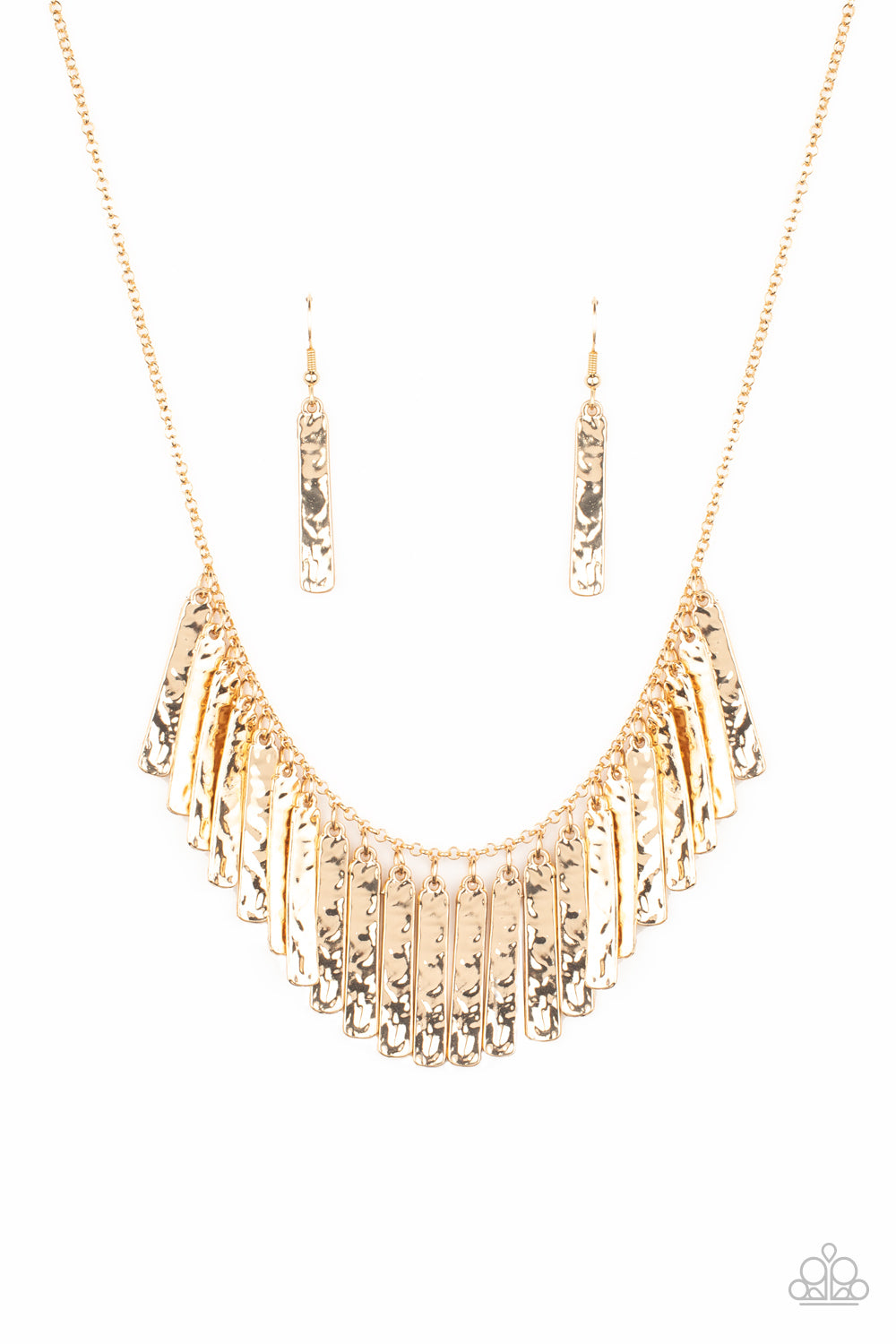 Paparazzi Metallic Muse - Gold Necklace - A Finishing Touch 