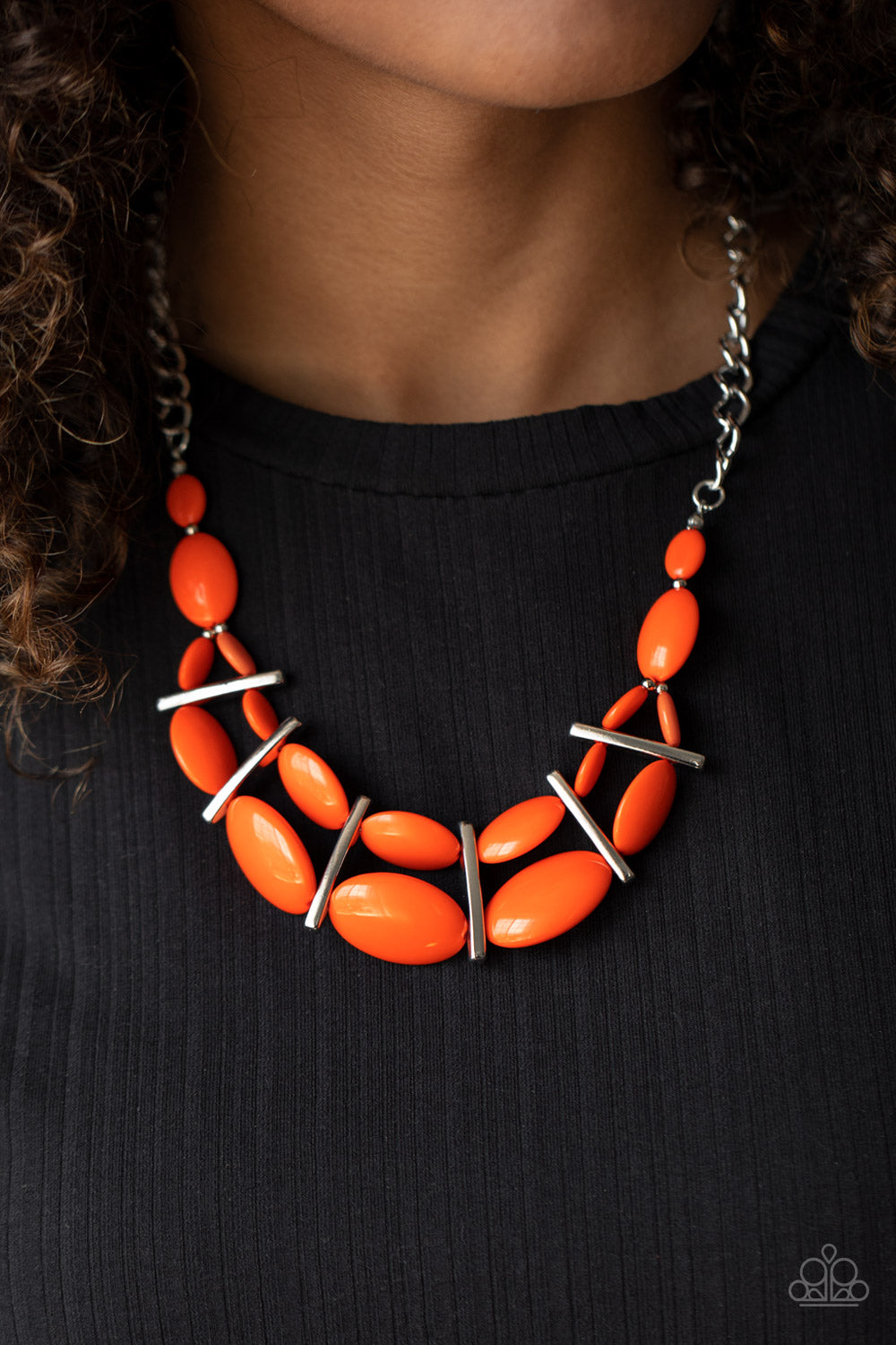 Paparazzi Law of the Jungle - Orange Necklace - A Finishing Touch 