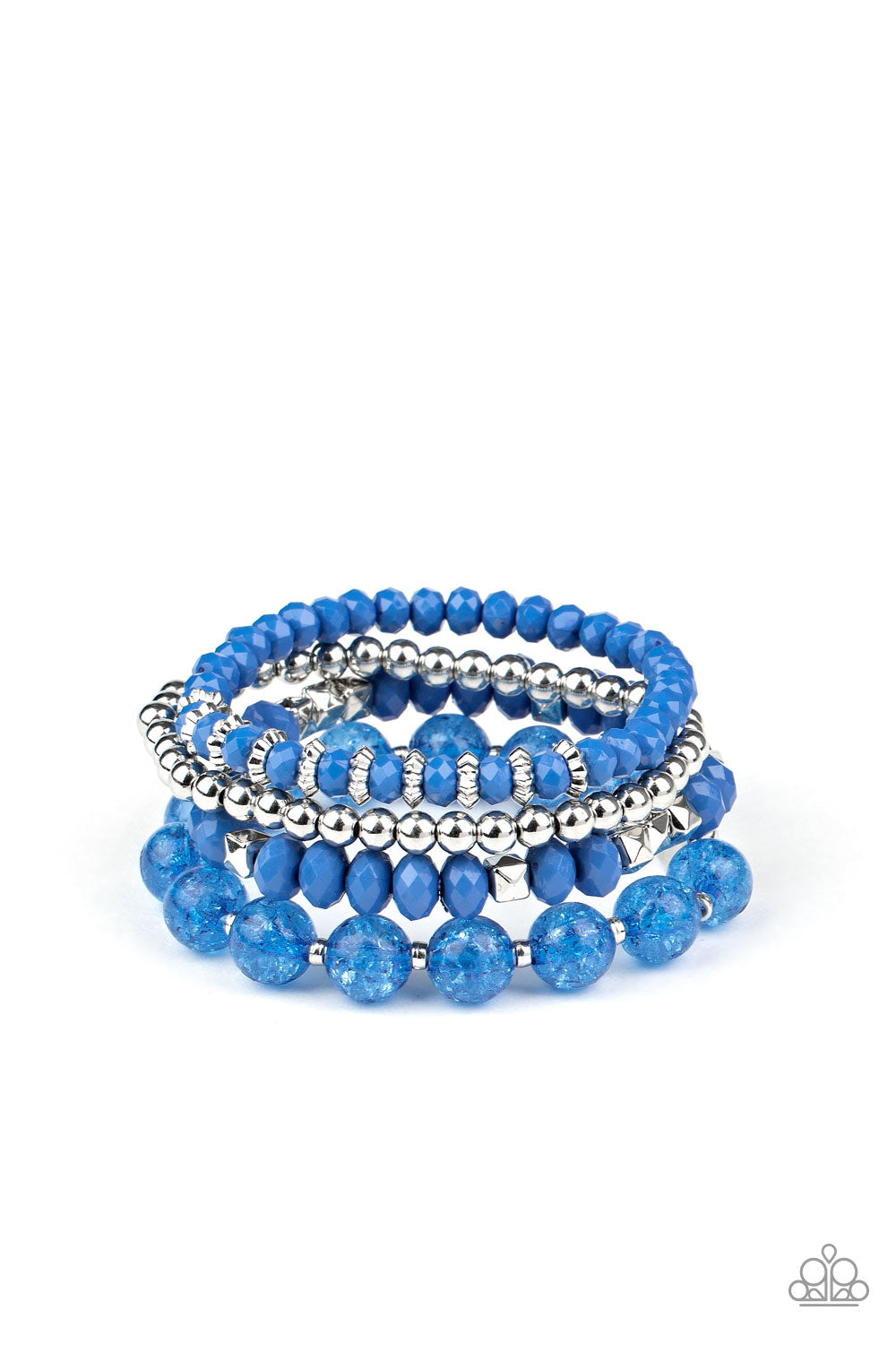 Paparazzi Layered Luster - Blue Bracelet - A Finishing Touch 