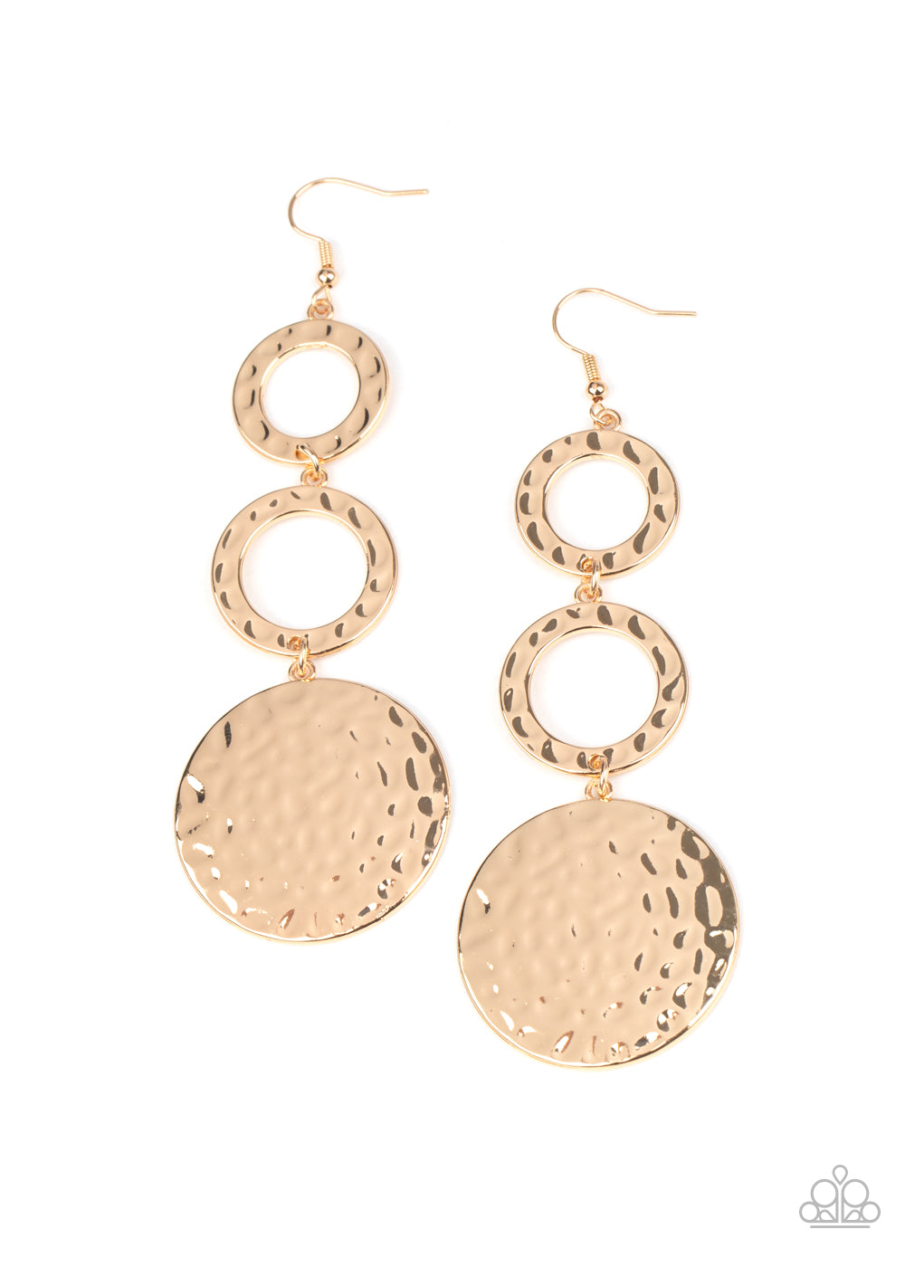Paparazzi Blooming Baubles - Gold Earrings - A Finishing Touch 
