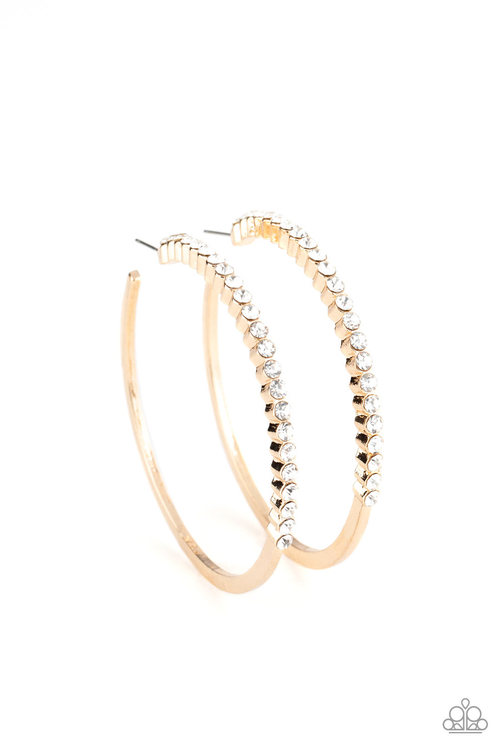 Paparazzi Making Rounds - Gold Hoop Earrings - A Finishing Touch Jewelry