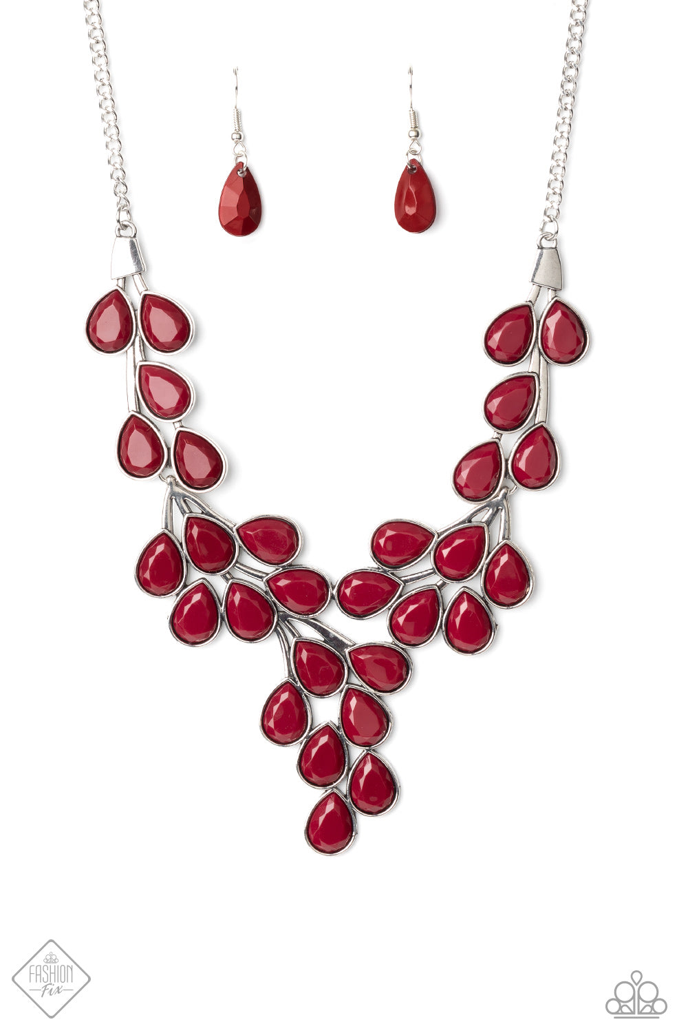 Paparazzi Eden Deity - Red Necklace - A Finishing Touch 